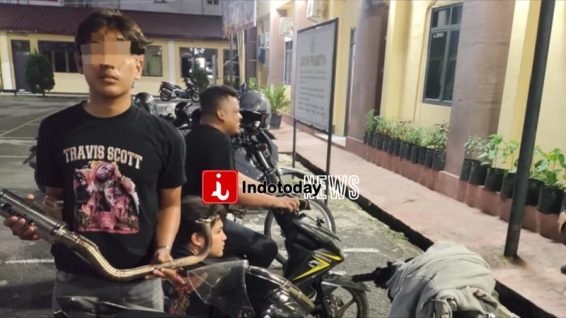 Timsus Dayok Mirah Polres Pematangsiantar Patroli Rutin dan Amankan 5 Sepedamotor Knalpot Brong