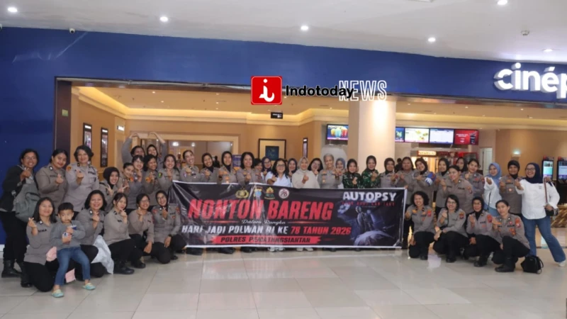 Nobar HUT Polwan ke-78, Polres Pematangsiantar Perkuat Kebersamaan dan Sinergitas